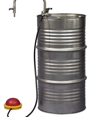 Echt BÜRKLE 815197 Lösemittel-Balgpumpe, Handbetrieb, Auslaufbogen, Förderleistung ca. 10 l/min, Eintauchtiefe 600 mm